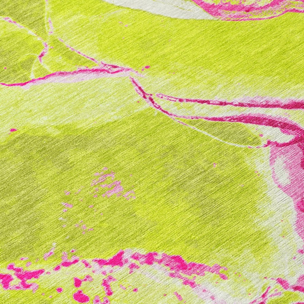 LOOMLAN Rugs Selene Lime Washable Indoor-Outdoor Rug