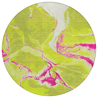 LOOMLAN Rugs Selene Lime Washable Indoor-Outdoor Rug
