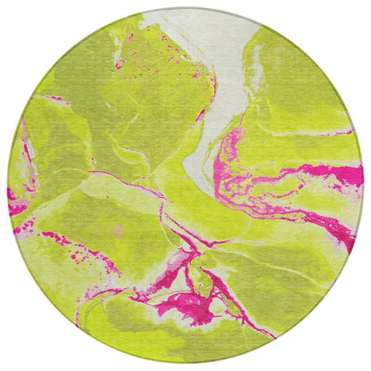 LOOMLAN Rugs Selene Lime Washable Indoor-Outdoor Rug