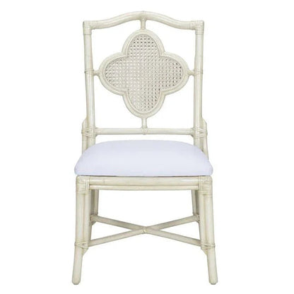 Wildwood Selene Rattan Frame Grey Side Chair
