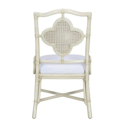 Wildwood Selene Rattan Frame Grey Side Chair