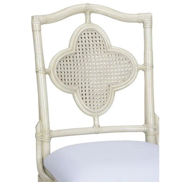 Wildwood Selene Rattan Frame Grey Side Chair