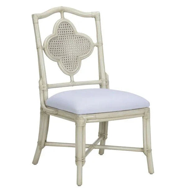 Wildwood Selene Rattan Frame Grey Side Chair