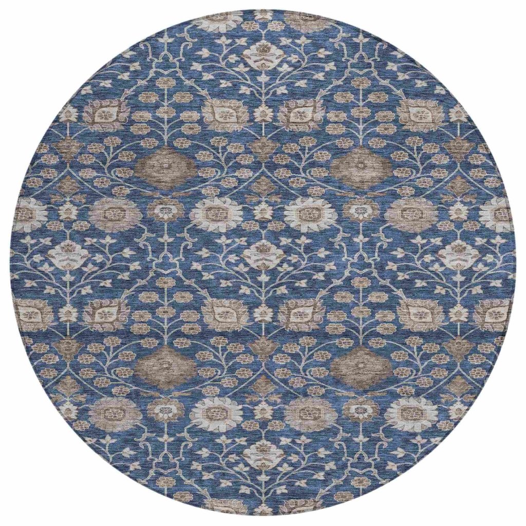 Selma Blue Washable Indoor - Outdoor Rug - LOOMLAN - LOOMLAN Rugs - Outdoor Rugs