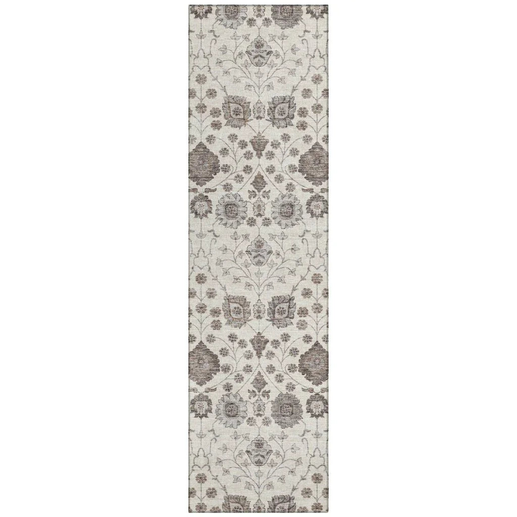 Selma Ivory Washable Indoor-Outdoor Rug