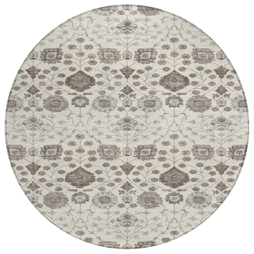 Selma Ivory Washable Indoor-Outdoor Rug