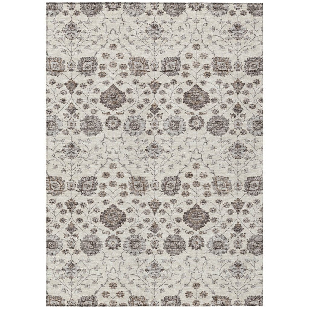 Selma Ivory Washable Indoor - Outdoor Rug - LOOMLAN - LOOMLAN Rugs - Outdoor Rugs
