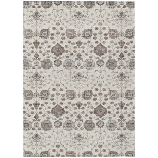 LOOMLAN Rugs Selma Ivory Washable Indoor-Outdoor Rug
