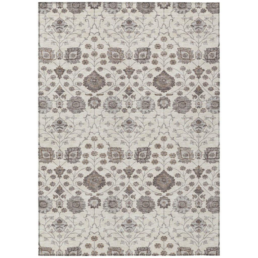Selma Ivory Washable Indoor-Outdoor Rug