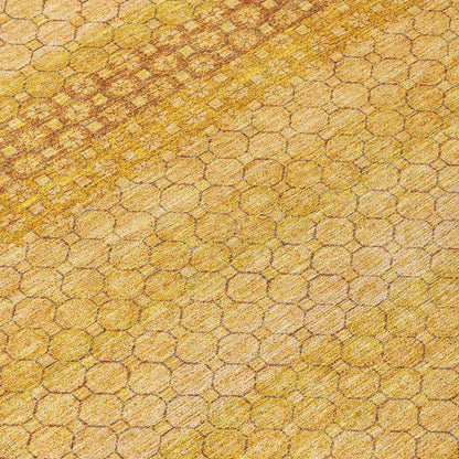 LOOMLAN Rugs Serenith Gold Washable Indoor-Outdoor Rug