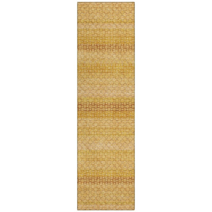 LOOMLAN Rugs Serenith Gold Washable Indoor-Outdoor Rug