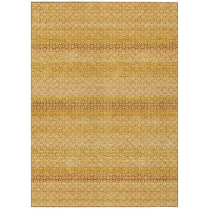 LOOMLAN Rugs Serenith Gold Washable Indoor-Outdoor Rug