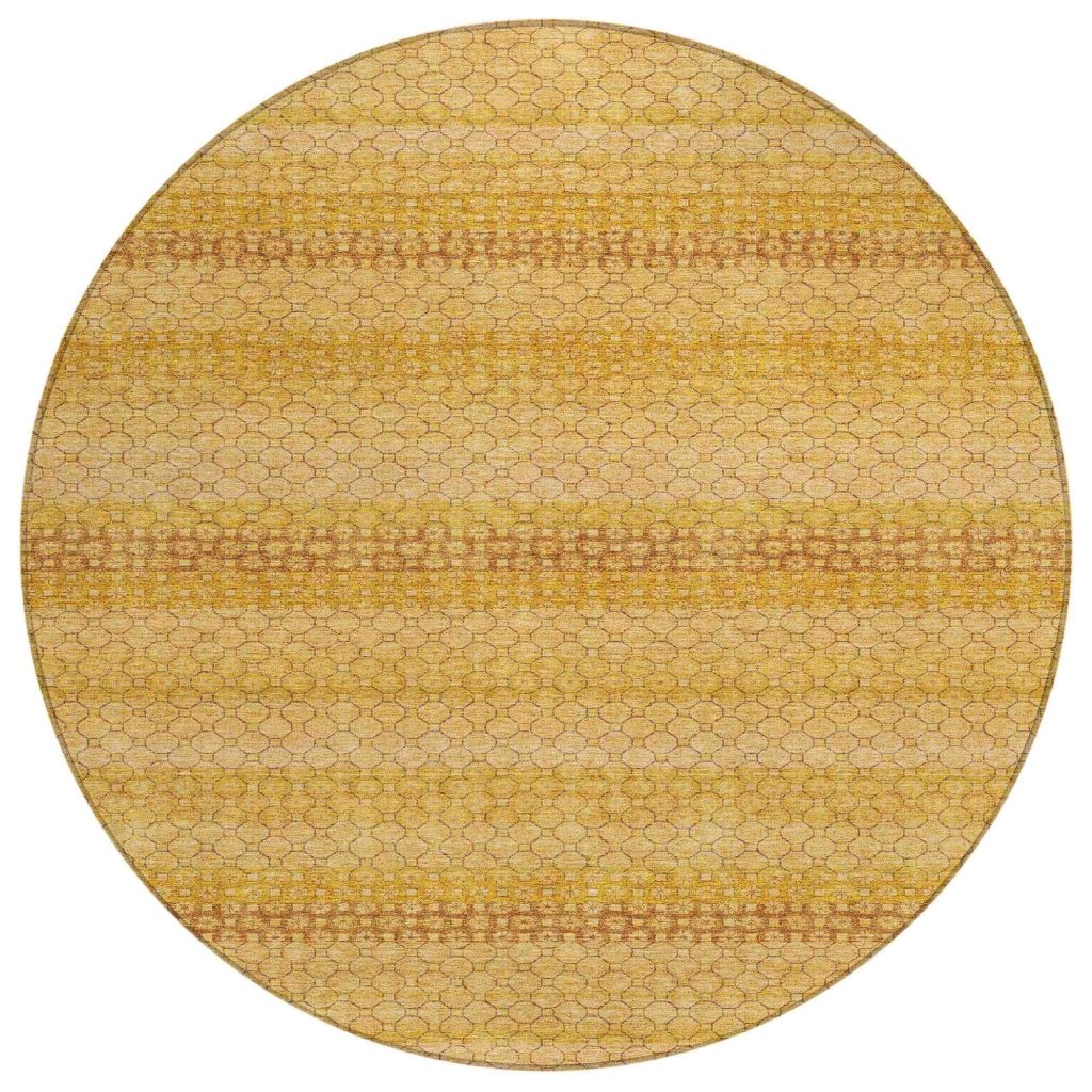 LOOMLAN Rugs Serenith Gold Washable Indoor-Outdoor Rug