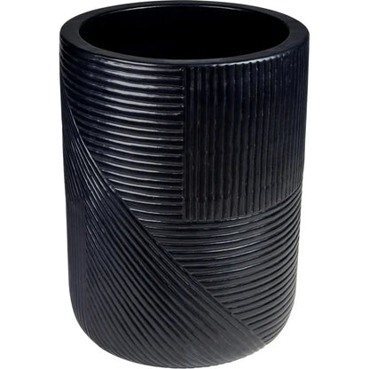 Serenity Black Outdoor Planter Set of 2 - LOOMLAN - Seasonal Living - Planters