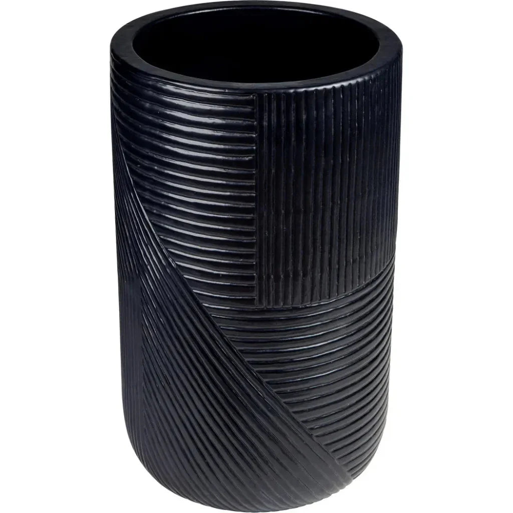 Serenity Black Outdoor Planter Set of 2 - LOOMLAN - Seasonal Living - Planters