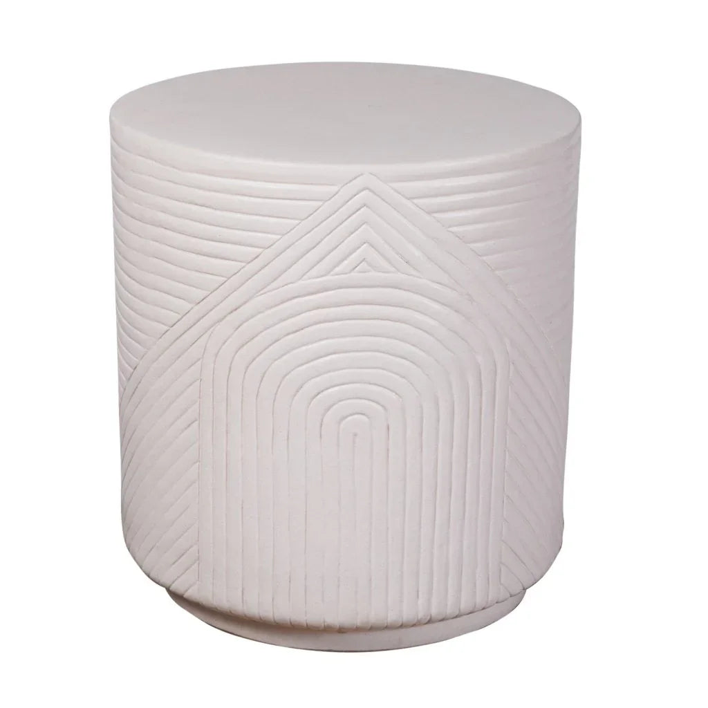 Serenity Textured Ceramic Patio Stool