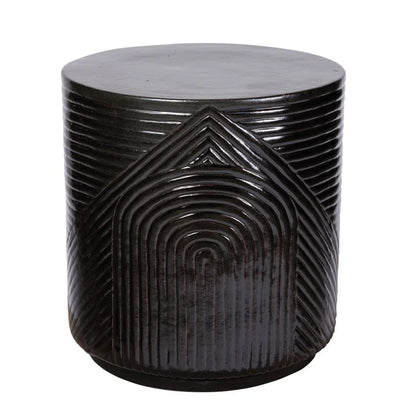 Serenity Textured Ceramic Patio Stool