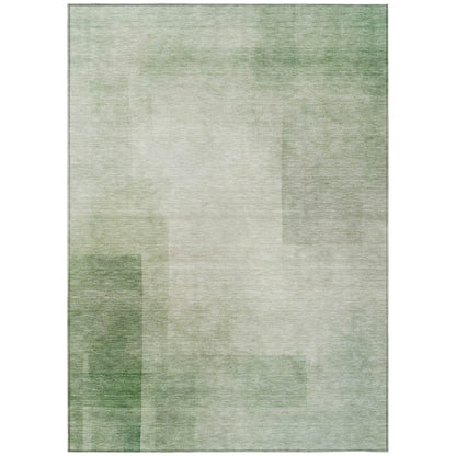 LOOMLAN Rugs Serephina Green Washable Indoor-Outdoor Rug