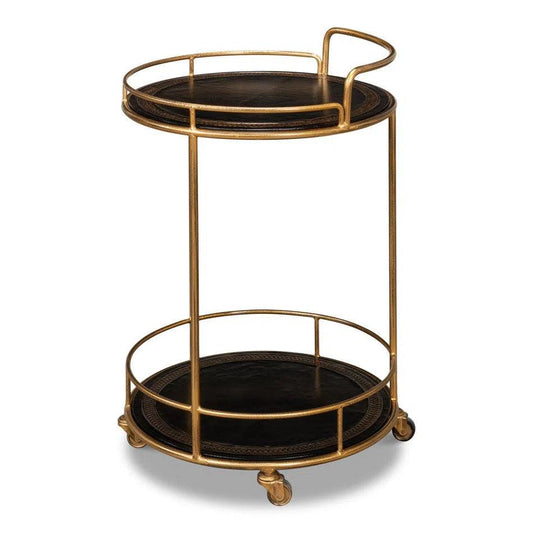 Sarreid Server Round Side Table