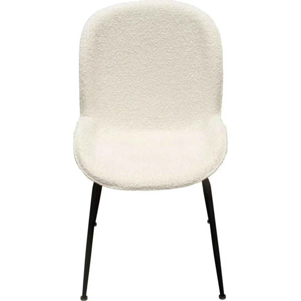 Session 2 - Pack Dining Chair in Ivory Boucle - LOOMLAN - Diamond Sofa - Dining Chairs