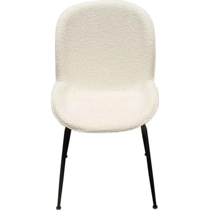 Session 2 - Pack Dining Chair in Ivory Boucle - LOOMLAN - Diamond Sofa - Dining Chairs