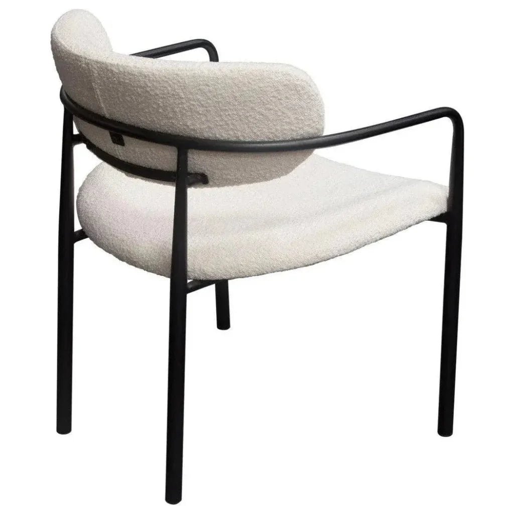 Set of (2) Skyler Dining Chairs in Boucle - LOOMLAN - Diamond Sofa - Dining Chairs