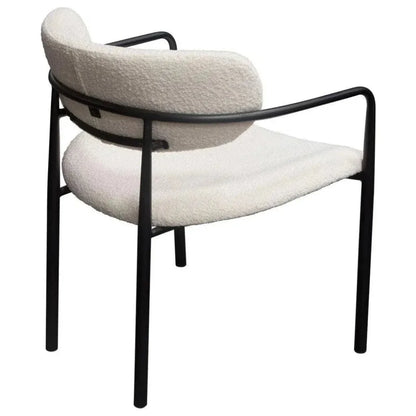 Set of (2) Skyler Dining Chairs in Boucle - LOOMLAN - Diamond Sofa - Dining Chairs