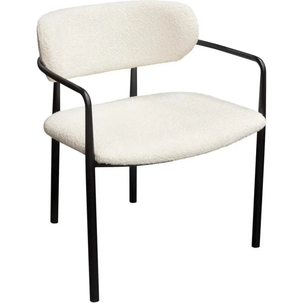Set of (2) Skyler Dining Chairs in Boucle - LOOMLAN - Diamond Sofa - Dining Chairs