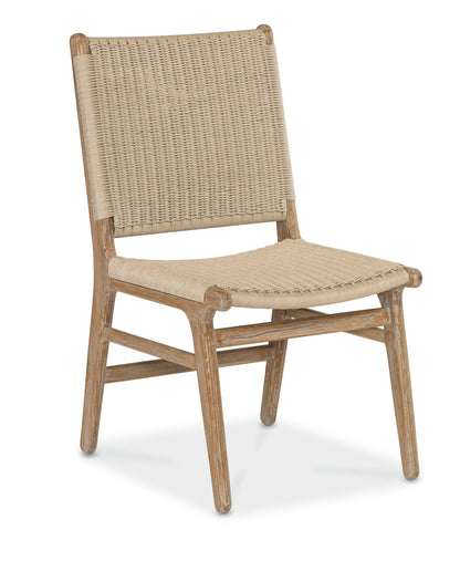 Sedona Solid Teak Crafted Armless Outdoor Dining Chair (Set of 2)