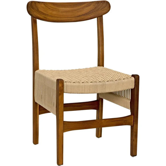Noir Shagira Woven Rope Dining Chair