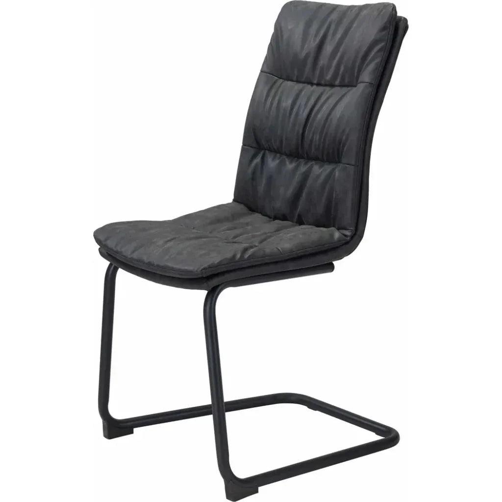 Sharon Leather Dining Chair 2PC - LOOMLAN - Zuo Modern - Dining Chairs