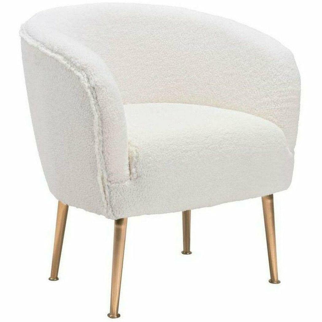 Sherpa Accent Chair Beige & Gold - Sideboards and Things Accents_Gold, Brand_Zuo Modern, Color_Beige, Color_Gold, Finish_Polished, Materials_Metal, Materials_Wood, Metal Type_Steel, Product Type_Occasional Chair, Upholstery Type_Fabric Blend, Upholstery Type_Polyester, Wood Species_Plywood