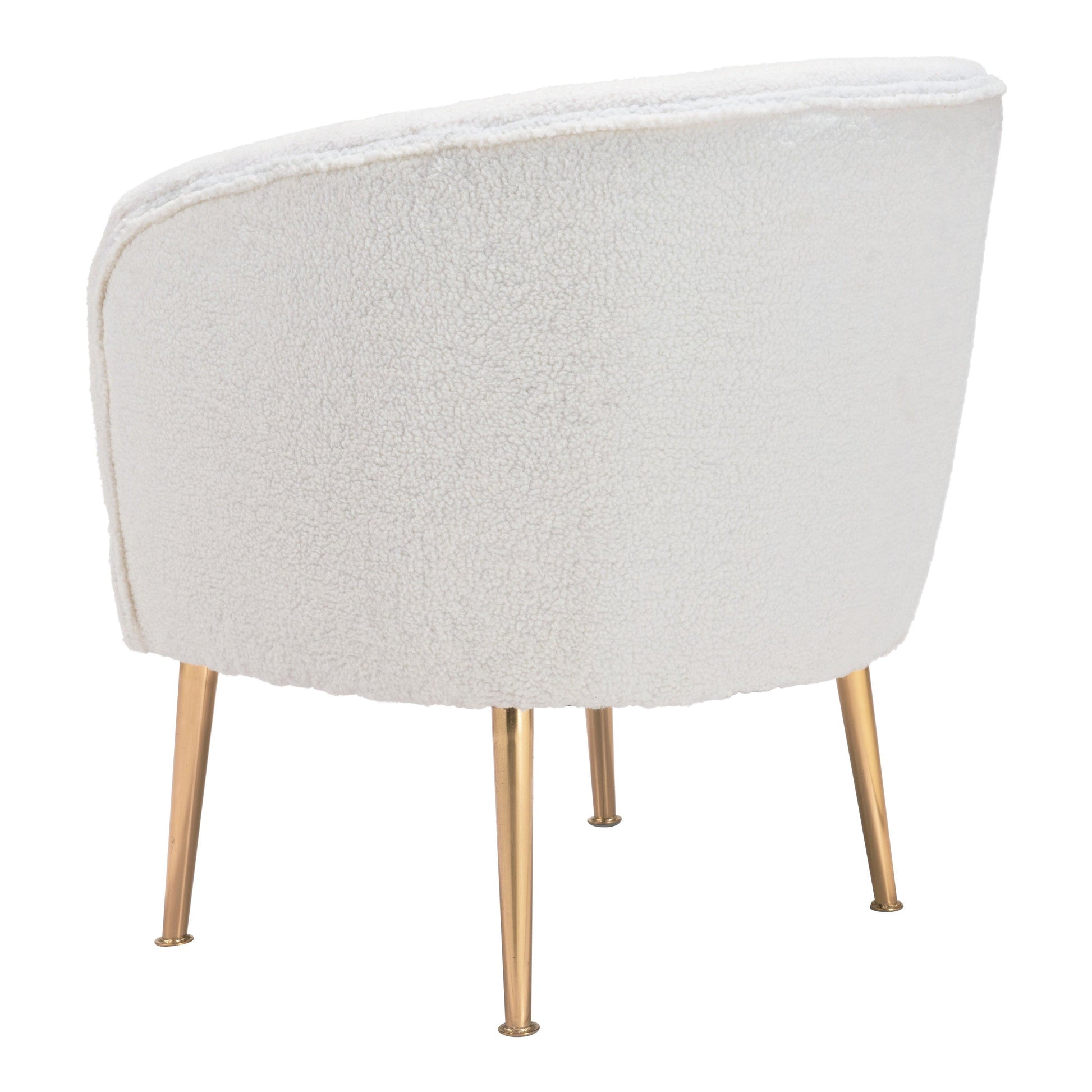 Sherpa Accent Chair Beige & Gold - Sideboards and Things Accents_Gold, Brand_Zuo Modern, Color_Beige, Color_Gold, Finish_Polished, Materials_Metal, Materials_Wood, Metal Type_Steel, Product Type_Occasional Chair, Upholstery Type_Fabric Blend, Upholstery Type_Polyester, Wood Species_Plywood