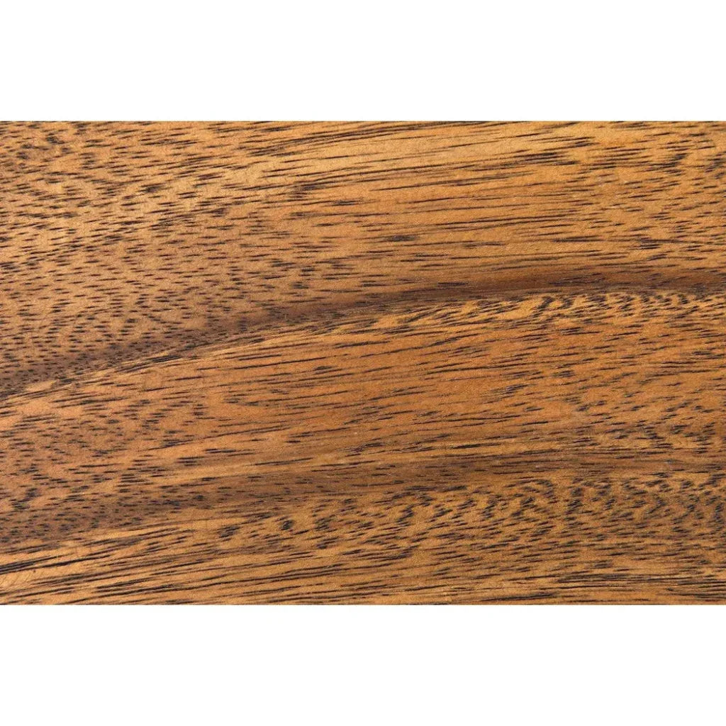 Noir Shibumi Scooped Wooden Dining Bench