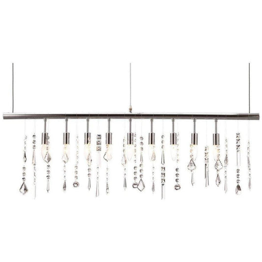 Shooting Stars Ceiling Lamp Chrome - Sideboards and Things Brand_Zuo Modern, Color_Silver, Depth_0-10, Features_Adjustable Height, Finish_Polished, Height_10-20, Materials_Crystal, Materials_Metal, Metal Type_Steel, Product Type_Pendant, Width_40-50