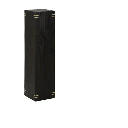 Shou Sugi Ban Modern Black Pedestal