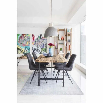 Side Chair (Set Of 2) Grey Industrial - LOOMLAN - Moe's Home - Dining Chairs