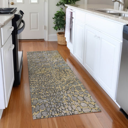 LOOMLAN Rugs Siena Gold Washable Indoor-Outdoor Rug