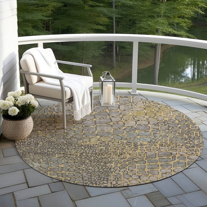 LOOMLAN Rugs Siena Gold Washable Indoor-Outdoor Rug