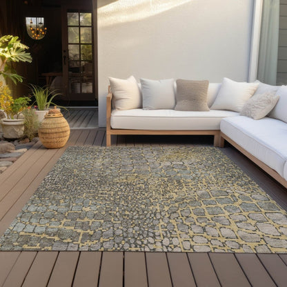 LOOMLAN Rugs Siena Gold Washable Indoor-Outdoor Rug