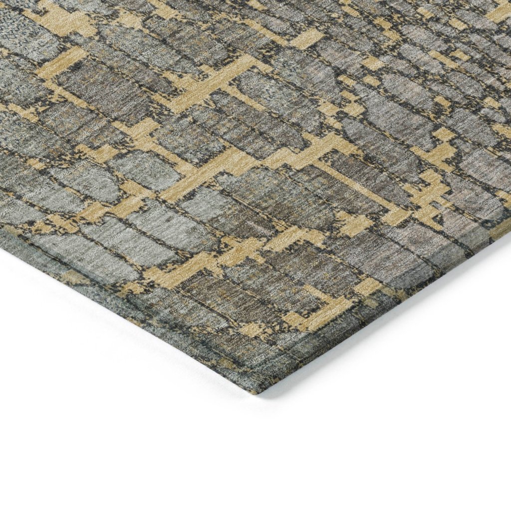 LOOMLAN Rugs Siena Gold Washable Indoor-Outdoor Rug