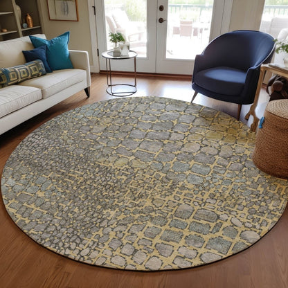 LOOMLAN Rugs Siena Gold Washable Indoor-Outdoor Rug