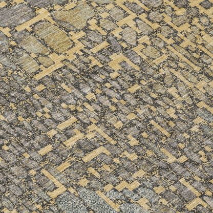 LOOMLAN Rugs Siena Gold Washable Indoor-Outdoor Rug