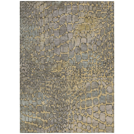 LOOMLAN Rugs Siena Gold Washable Indoor-Outdoor Rug