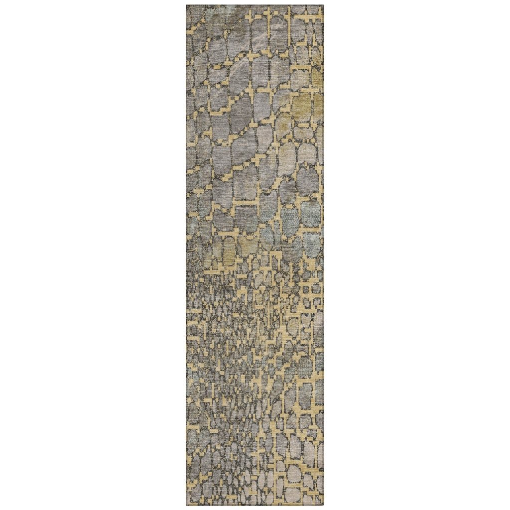 LOOMLAN Rugs Siena Gold Washable Indoor-Outdoor Rug