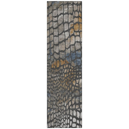 LOOMLAN Rugs Siena Gray Washable Indoor-Outdoor Rug