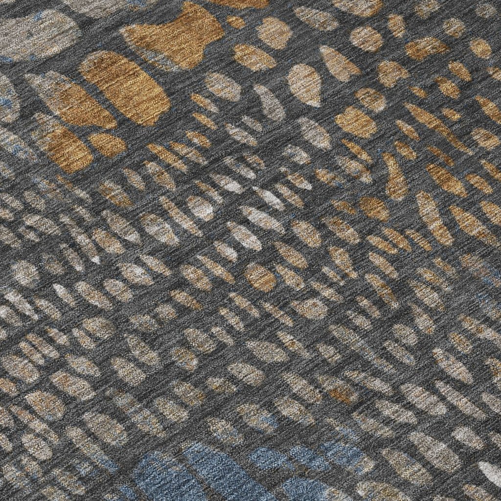 LOOMLAN Rugs Siena Gray Washable Indoor-Outdoor Rug