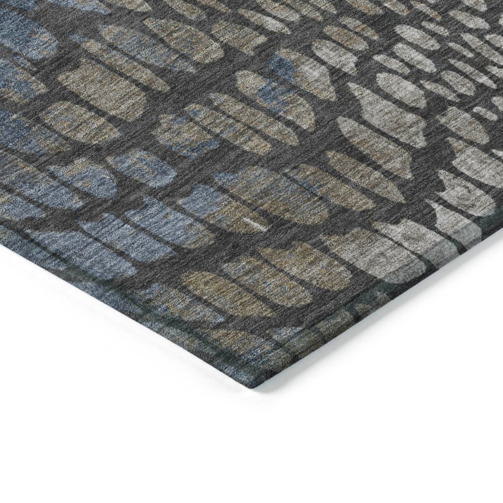 LOOMLAN Rugs Siena Gray Washable Indoor-Outdoor Rug