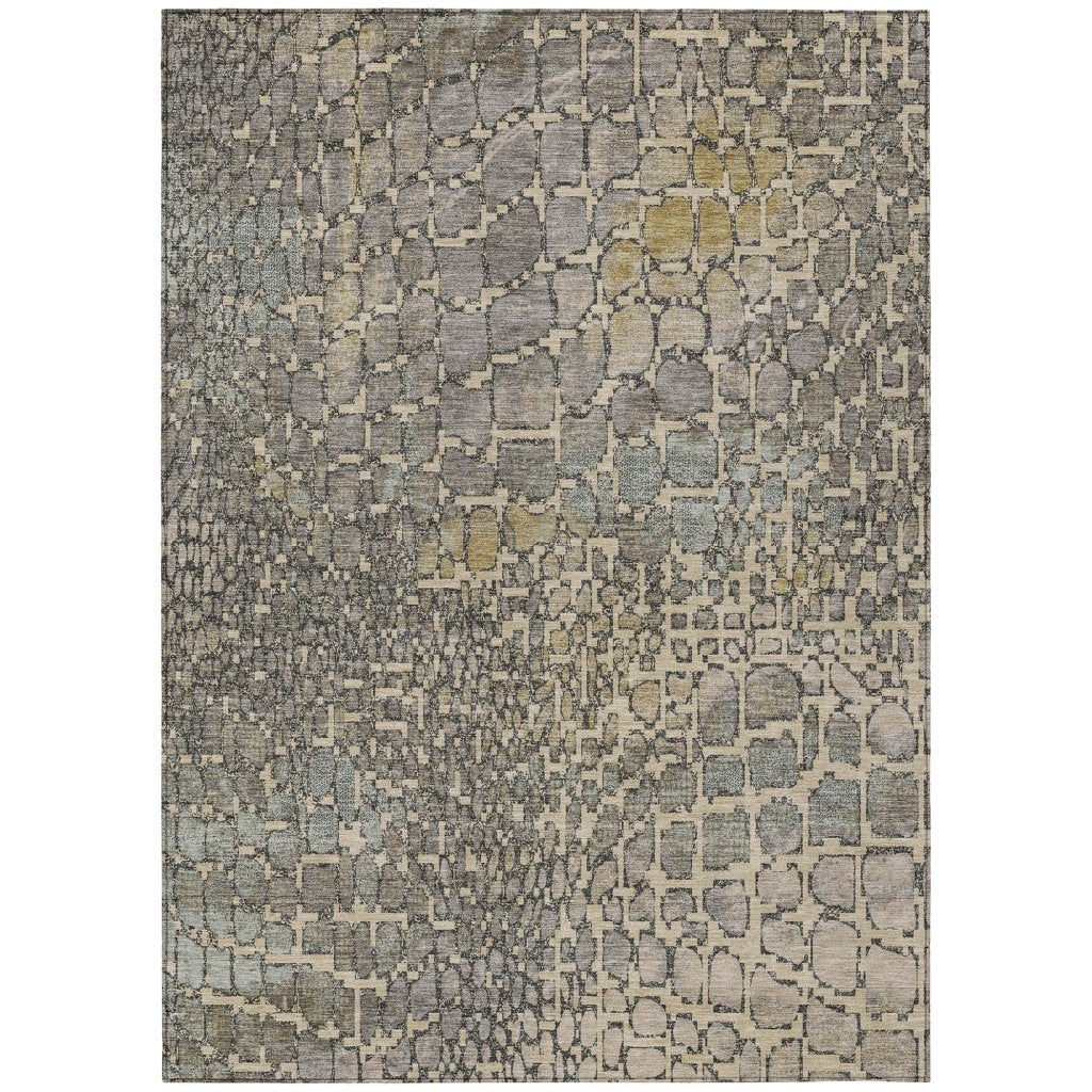 LOOMLAN Rugs Siena Ivory Washable Indoor-Outdoor Rug