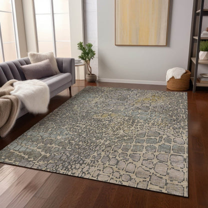 LOOMLAN Rugs Siena Ivory Washable Indoor-Outdoor Rug